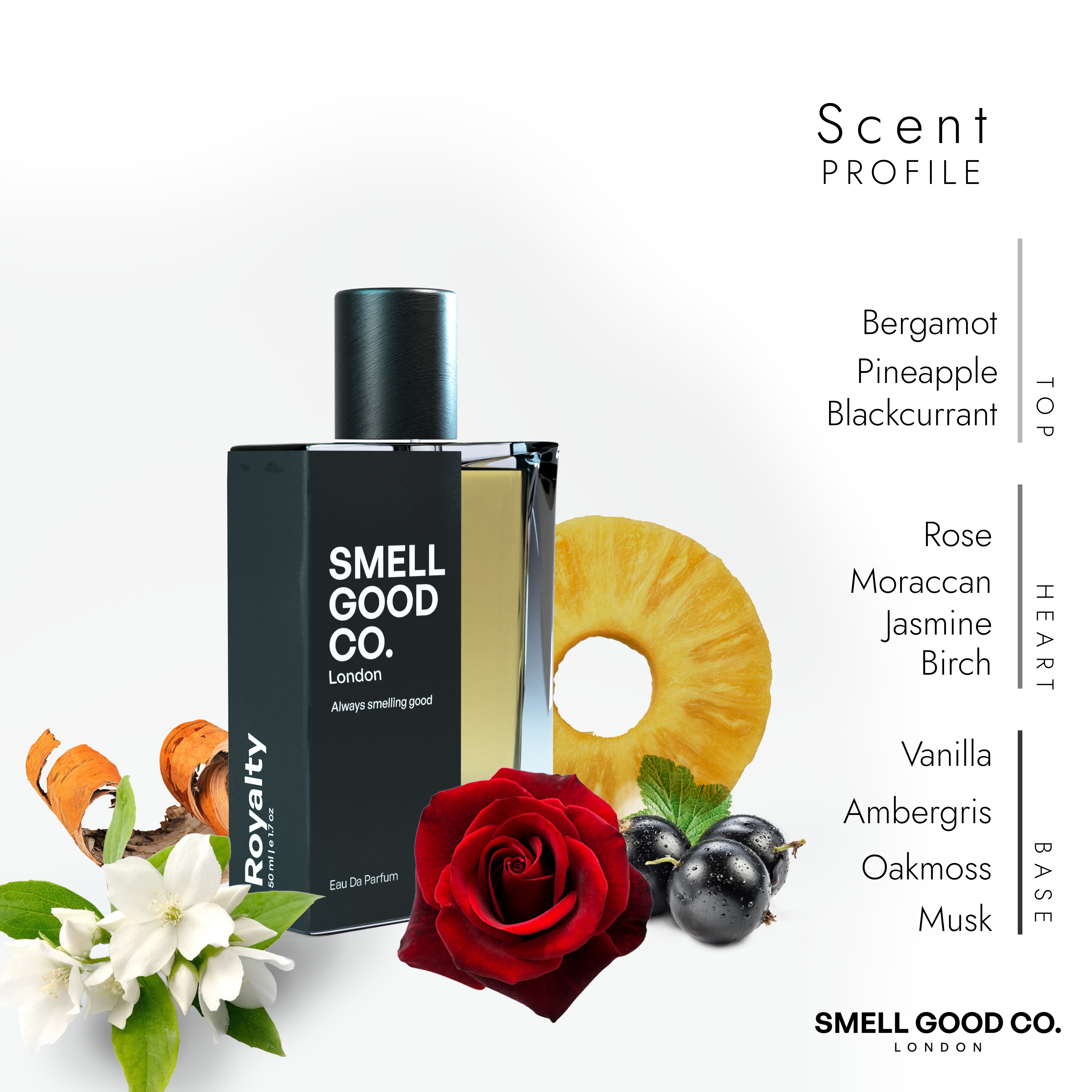 ROYALTY Perfume For Men and Women | Bold | Sophisticated | Iconic 50 ml Unisex Eau de Parfum Spray | Luxury Gift for Him and Her